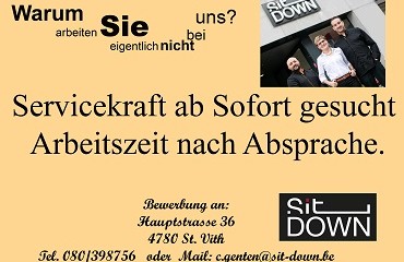 Servicekraft gesucht ab Sofort